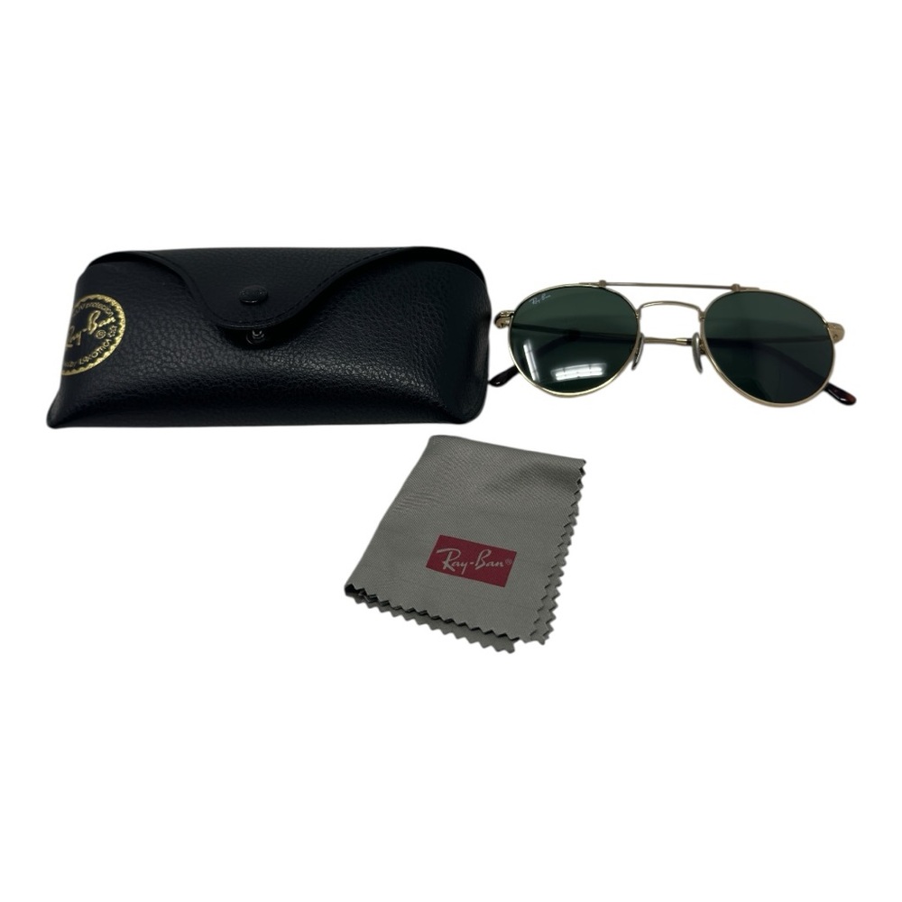 Ray Ban Titanium Round Glasses in Caravan Antique Gold